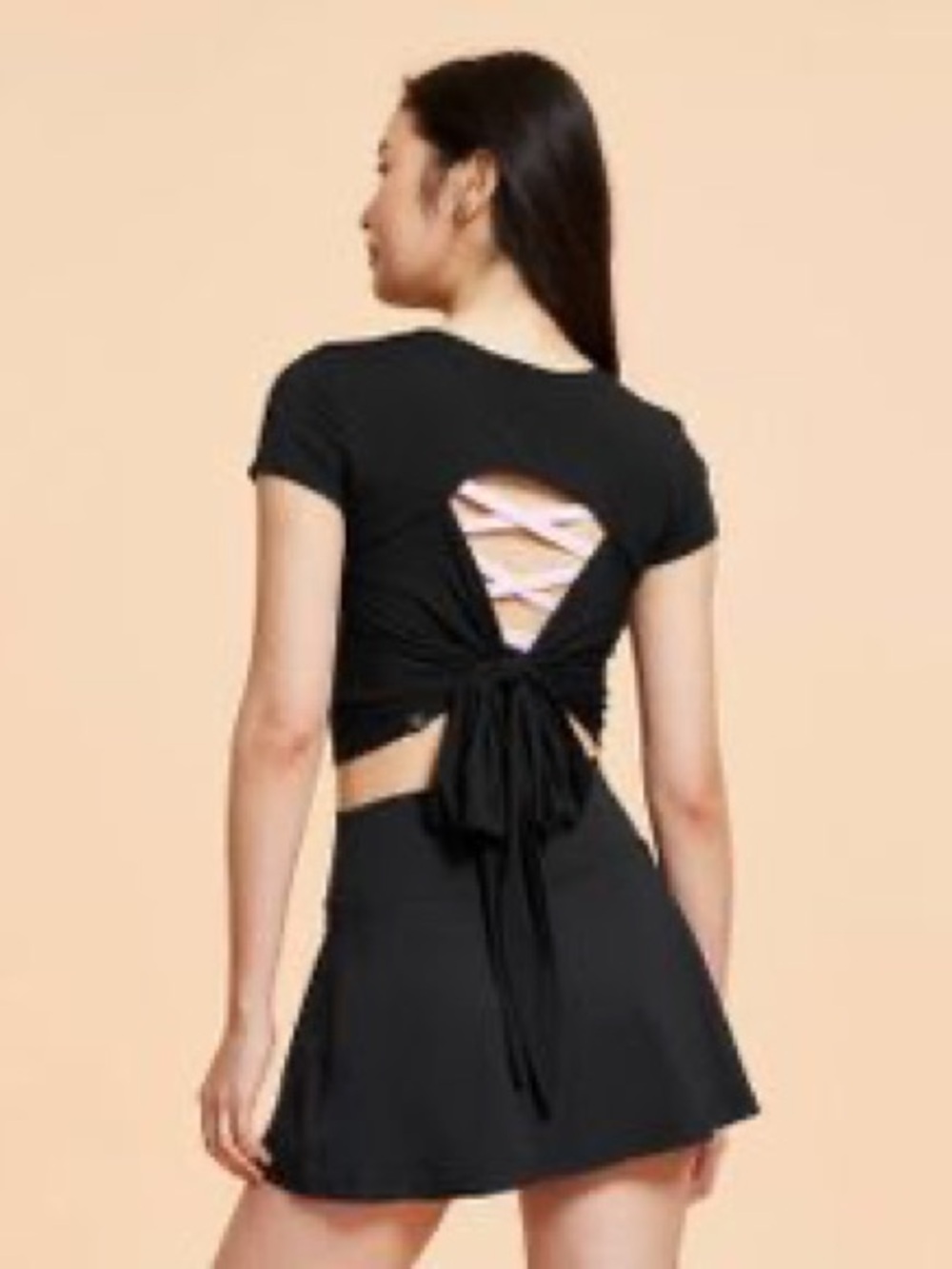 Blogilates Reversible Bow-Back Short Sleeve Top - Picture 2 of 10